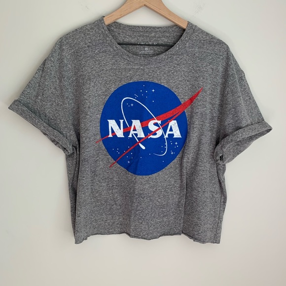 Awake Tops - NASA Cropped Tee Shirt